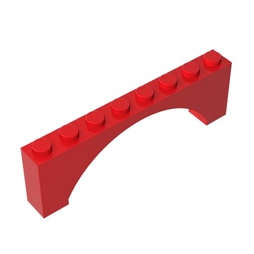 Klassische Ziegel GDS-677-010 Brick Arch 1 x 8 x 2 Raised Kompatibel mit Lego 16577-3308 100% Kompatibel mit Lego und Allen großen Ziegel-Marken von TYCOLE