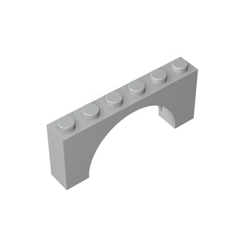 Klassische Ziegel GDS-678-071 Brick Arch 1 x 6 x 2 - Thin Top Without Reinforced Underside [New Version] Kompatibel mit Lego 15254-12939 100% Kompatibel mit Lego und Allen großen Ziegel-Marken von TYCOLE