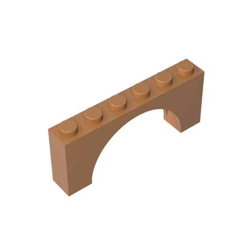 Klassische Ziegel GDS-678-084 Brick Arch 1 x 6 x 2 - Thin Top Without Reinforced Underside [New Version] Kompatibel mit Lego 15254-12939 100% Kompatibel mit Lego und Allen großen Ziegel-Marken von TYCOLE