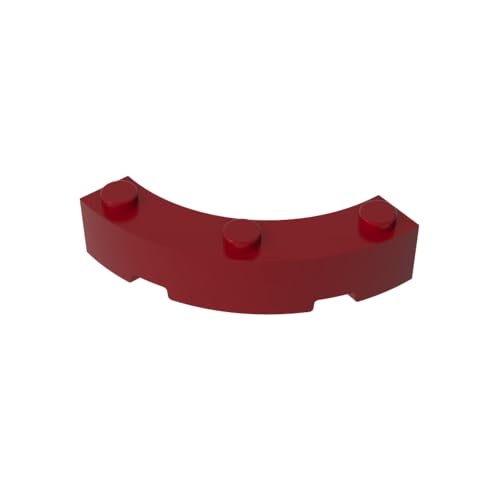 Klassische Ziegel GDS-743-014 Brick Round Corner 4 x 4 Macaroni Wide with 3 Studs Kompatibel mit Lego 48092 100% Kompatibel mit Lego und Allen großen Ziegel-Marken von TYCOLE