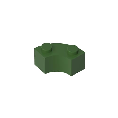 Klassische Ziegel GDS-799 Brick Round Corner 2 x 2 Macaroni with Stud Notch and Reinforced Underside Kompatibel mit Lego 85080-3063 100% Kompatibel mit Lego und Allen großen Ziegel-Marken von TYCOLE