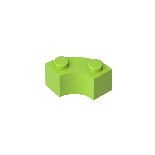 Klassische Ziegel GDS-799 Brick Round Corner 2 x 2 Macaroni with Stud Notch and Reinforced Underside Kompatibel mit Lego 85080-3063 100% Kompatibel mit Lego und Allen großen Ziegel-Marken von TYCOLE