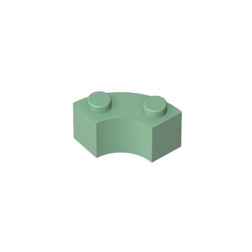 Klassische Ziegel GDS-799 Brick Round Corner 2 x 2 Macaroni with Stud Notch and Reinforced Underside Kompatibel mit Lego 85080-3063 100% Kompatibel mit Lego und Allen großen Ziegel-Marken von TYCOLE