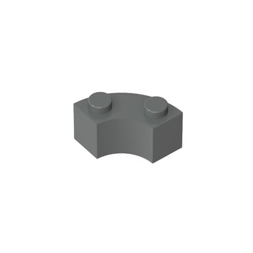 Klassische Ziegel GDS-799 Brick Round Corner 2 x 2 Macaroni with Stud Notch and Reinforced Underside Kompatibel mit Lego 85080-3063 100% Kompatibel mit Lego und Allen großen Ziegel-Marken von TYCOLE