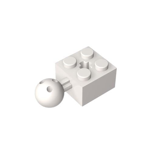 Klassische Ziegel GDS-976-046 Technicial Brick Modified 2 x 2 with Ball and Axle Hole, with 6 Holes in Ball Kompatibel mit Lego 57909 100% Kompatibel mit Lego und Allen großen Ziegel-Marken von Eske Kouri