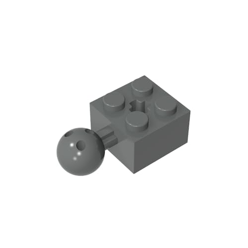 Klassische Ziegel GDS-976-073 Technicial Brick Modified 2 x 2 with Ball and Axle Hole, with 6 Holes in Ball Kompatibel mit Lego 57909 100% Kompatibel mit Lego und Allen großen Ziegel-Marken von Eske Kouri
