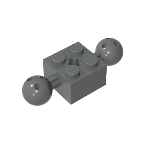 Klassische Ziegel GDS-977-071 Technicial Brick Special 2 x 2 with 10.2mm Balls with Holes and Axle Hole Kompatibel mit Lego 17114 100% Kompatibel mit Lego und Allen großen Ziegel-Marken von Eske Kouri