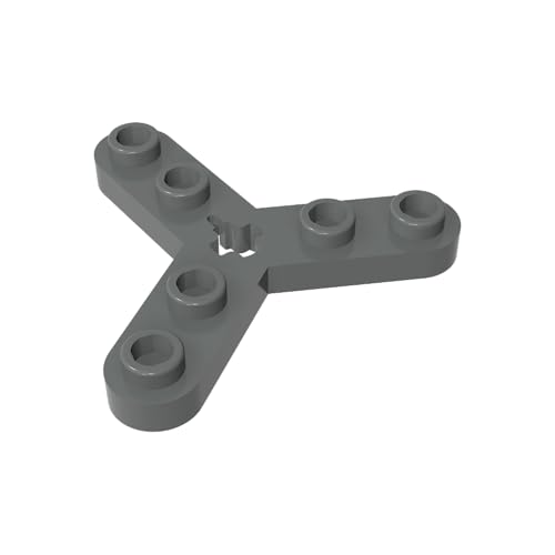 Klassische Ziegel GDS-983-014 Technicial Plate Rotor 3 Blade with Smooth Ends and 6 Studs (Propeller) Kompatibel mit Lego 32125 100% Kompatibel mit Lego und Allen großen Ziegel-Marken von Eske Kouri