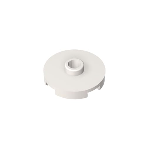 TYCOLE Gobricks GDS-1041 Tile, Round 2 x 2 with Open Stud Compatible with 18674 All Major Brick Brands,Building Blocks,Parts and Pieces (1 White(090),50PCS) von TYCOLE
