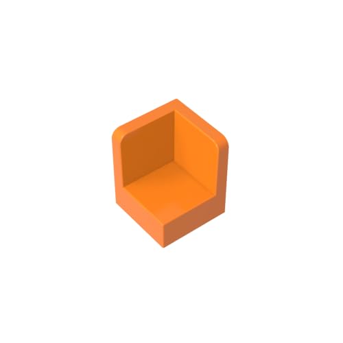 TYCOLE Gobricks GDS-1043 Panel 1 x 1 x 1 Corner Compatible with 6231 All Major Brick Brands,Building Blocks,Parts and Pieces (106 Orange(021),50PCS) von TYCOLE