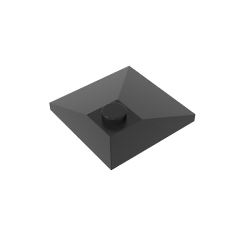 TYCOLE Gobricks GDS-1077 Slope 33 3 x 3 Double Convex Corner Compatible with 3675 All Major Brick Brands,Building Blocks,Parts and Pieces (26 Black(080),15PCS) von TYCOLE