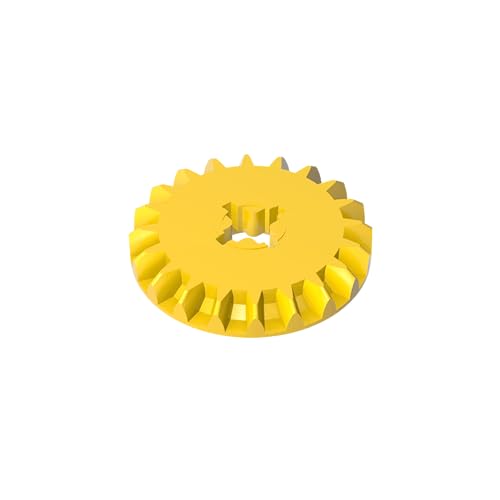 TYCOLE Gobricks GDS-1104 Technical, Gear 20 Tooth Bevel Compatible with 32198 All Major Brick Brands Toys Building Blocks Technical Parts Assembles DIY (24 Yellow(030),16PCS) von TYCOLE