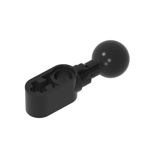 TYCOLE Gobricks GDS-1154 Technical, Liftarm, Modified Ball Joint Straight 1 x 2 Compatible with 64276 All Major Brick Brands,Building Blocks,Parts and Pieces (26 Black(080),20PCS) von TYCOLE