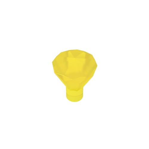 TYCOLE Gobricks GDS-1288 Diamond with Stick Compatible with 30153 28556 All Major Brick Brands,Building Blocks,Parts and Pieces (44 Trans-Yellow(130),50 PCS) von TYCOLE