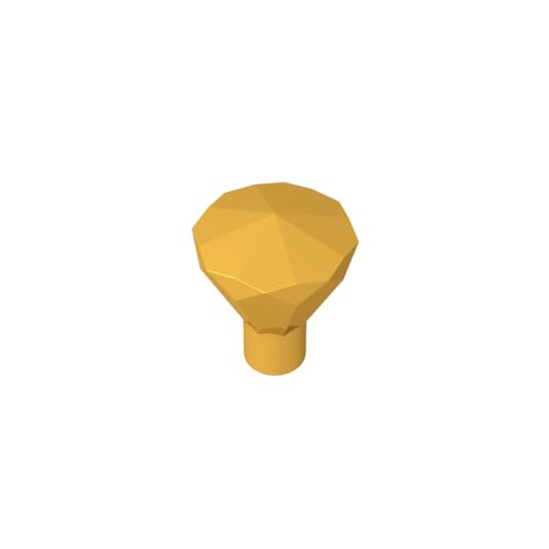 TYCOLE Gobricks GDS-1288 Diamond with Stick Compatible with 30153 28556 All Major Brick Brands,Building Blocks,Parts and Pieces (Bright Gold(037),50 PCS) von TYCOLE