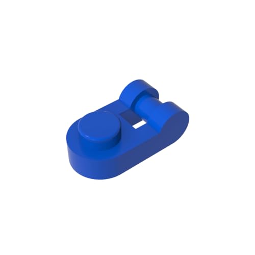 TYCOLE Gobricks GDS-1290 Plate, Round 1 x 1 with Bar Handle on Side Compatible with 26047 All Major Brick Brands,Building Blocks,Parts and Pieces (23 Blue(050),50 PCS) von TYCOLE
