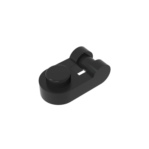 TYCOLE Gobricks GDS-1290 Plate, Round 1 x 1 with Bar Handle on Side Compatible with 26047 All Major Brick Brands,Building Blocks,Parts and Pieces (26 Black(080),50 PCS) von TYCOLE
