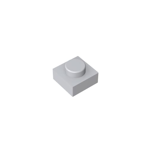 TYCOLE Gobricks GDS-501 Plate 1 x 1 Compatible with 3024 All Major Brick Brands,Building Blocks,Parts and Pieces (Greyish White(092),60 PCS) von TYCOLE