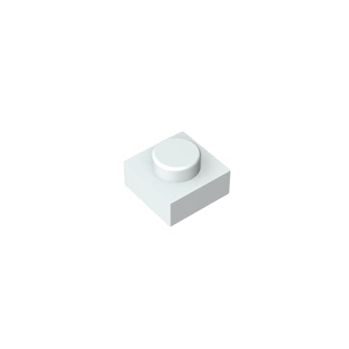 TYCOLE Gobricks GDS-501 Plate 1 x 1 Compatible with 3024 All Major Brick Brands,Building Blocks,Parts and Pieces (Milky White(091),60 PCS) von TYCOLE
