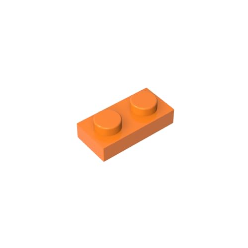 TYCOLE Gobricks GDS-502 Plate 1 x 2 Compatible with 3023 All Major Brick Brands,Building Blocks,Parts and Pieces (106 Orange(021),1000PCS) von TYCOLE