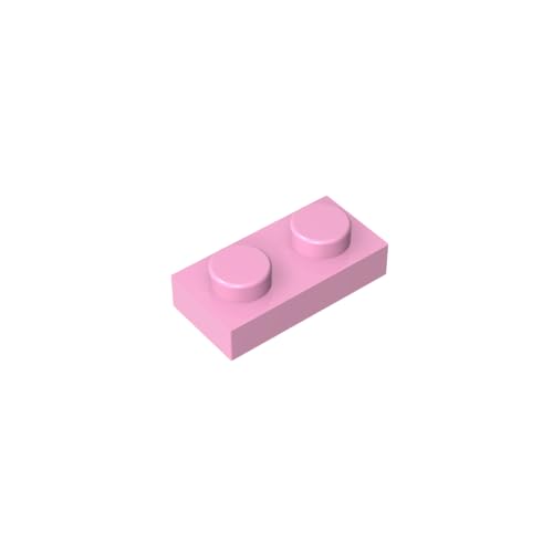TYCOLE Gobricks GDS-502 Plate 1 x 2 Compatible with 3023 All Major Brick Brands,Building Blocks,Parts and Pieces (222 Bright Pink(011),1000PCS) von TYCOLE