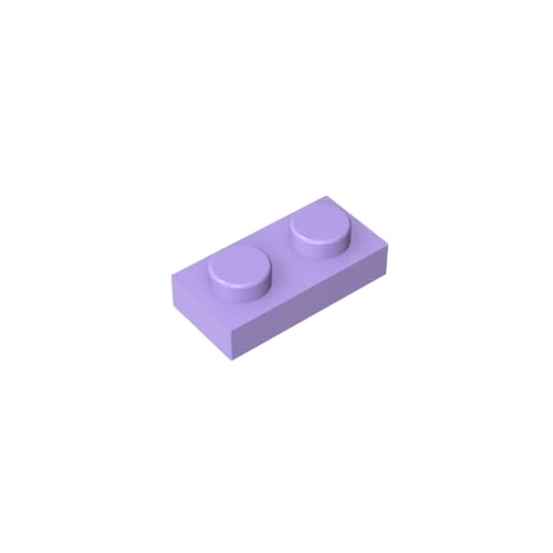 TYCOLE Gobricks GDS-502 Plate 1 x 2 Compatible with 3023 All Major Brick Brands,Building Blocks,Parts and Pieces (325 Lavender(063),1000PCS) von TYCOLE