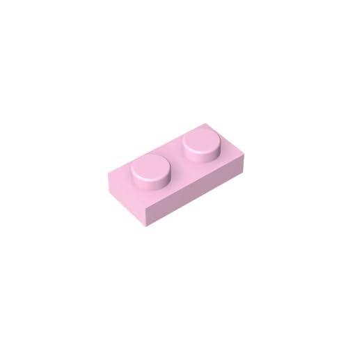 TYCOLE Gobricks GDS-502 Plate 1 x 2 Compatible with 3023 All Major Brick Brands,Building Blocks,Parts and Pieces (Orchid pink(017),1000PCS) von TYCOLE