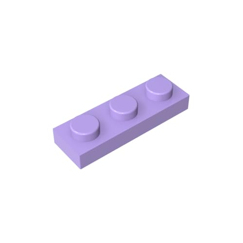 TYCOLE Gobricks GDS- 503 Plate 1 x 3 Compatible with 3623 All Major Brick Brands,Building Blocks,Parts and Pieces (325 Lavender(063),800PCS) von TYCOLE