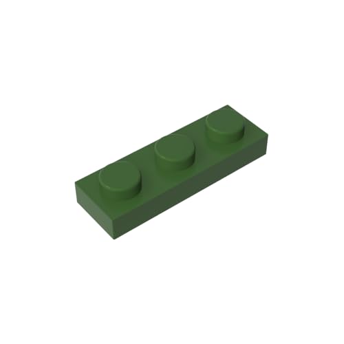 TYCOLE Gobricks GDS- 503 Plate 1 x 3 Compatible with 3623 All Major Brick Brands,Building Blocks,Parts and Pieces (Army Green(041),800PCS) von TYCOLE