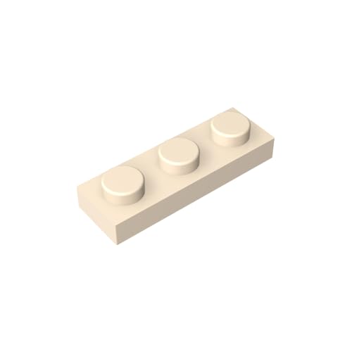 TYCOLE Gobricks GDS- 503 Plate 1 x 3 Compatible with 3623 All Major Brick Brands,Building Blocks,Parts and Pieces (Wheat(027),800PCS) von TYCOLE
