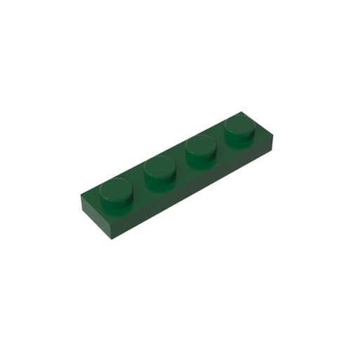 TYCOLE Gobricks GDS-504 Plate 1 x 4 Compatible with 3710 All Major Brick Brands,Building Blocks,Parts and Pieces (141 Dark Green(047),700PCS) von TYCOLE