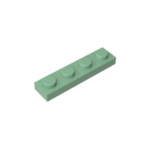 TYCOLE Gobricks GDS-504 Plate 1 x 4 Compatible with 3710 All Major Brick Brands,Building Blocks,Parts and Pieces (151 Sand Green(048),700PCS) von TYCOLE
