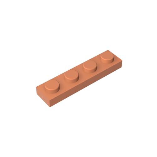 TYCOLE Gobricks GDS-504 Plate 1 x 4 Compatible with 3710 All Major Brick Brands,Building Blocks,Parts and Pieces (18 Light Yellow(038),35PCS) von TYCOLE