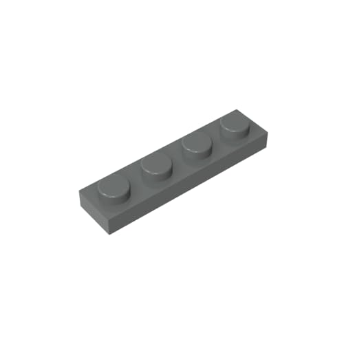 TYCOLE Gobricks GDS-504 Plate 1 x 4 Compatible with 3710 All Major Brick Brands,Building Blocks,Parts and Pieces (199 Dark Bluish Gray(072),35PCS) von TYCOLE