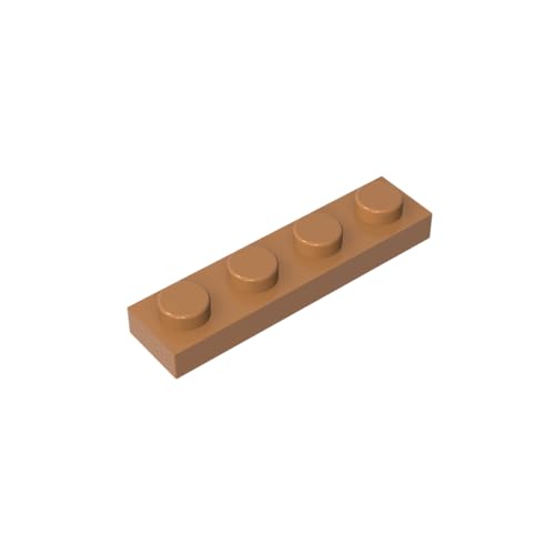 TYCOLE Gobricks GDS-504 Plate 1 x 4 Compatible with 3710 All Major Brick Brands,Building Blocks,Parts and Pieces (312 Medium Dark Flesh(084),700PCS) von TYCOLE
