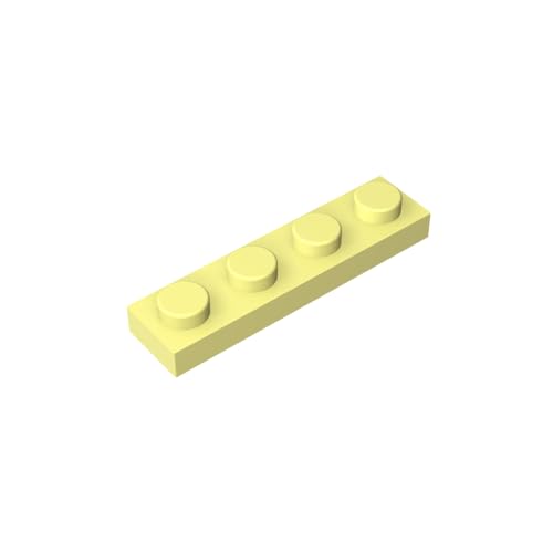 TYCOLE Gobricks GDS-504 Plate 1 x 4 Compatible with 3710 All Major Brick Brands,Building Blocks,Parts and Pieces (37 Bright Green(043),35PCS) von TYCOLE
