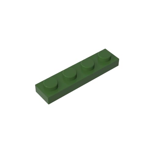 TYCOLE Gobricks GDS-504 Plate 1 x 4 Compatible with 3710 All Major Brick Brands,Building Blocks,Parts and Pieces (Army Green(041),700PCS) von TYCOLE