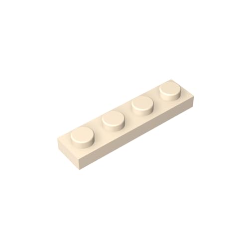 TYCOLE Gobricks GDS-504 Plate 1 x 4 Compatible with 3710 All Major Brick Brands,Building Blocks,Parts and Pieces (Wheat(027),700PCS) von TYCOLE