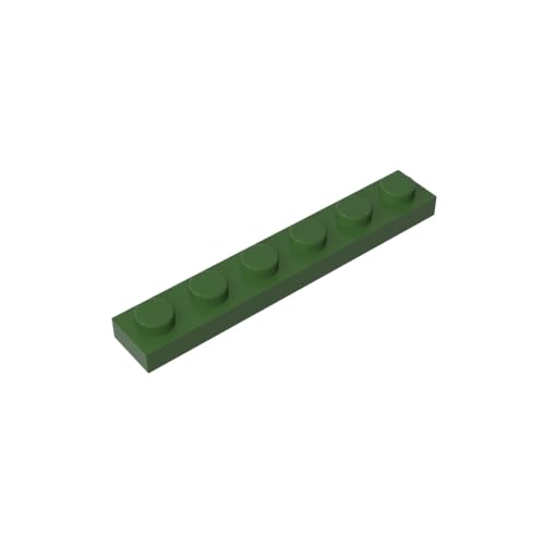TYCOLE Gobricks GDS-505 Plate 1 x 6 Compatible with 3666 All Major Brick Brands,Building Blocks,Parts and Pieces (Army Green(041),20PCS) von TYCOLE