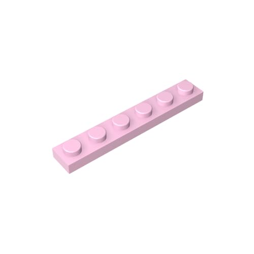 TYCOLE Gobricks GDS-505 Plate 1 x 6 Compatible with 3666 All Major Brick Brands,Building Blocks,Parts and Pieces (Orchid pink(017),400PCS) von TYCOLE
