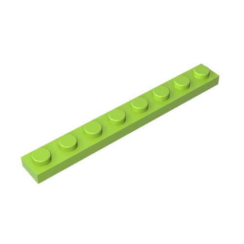TYCOLE Gobricks GDS-506 Plate 1 x 8 Compatible with 3460 All Major Brick Brands,Building Blocks,Parts and Pieces (119 Lime(042),400PCS) von TYCOLE