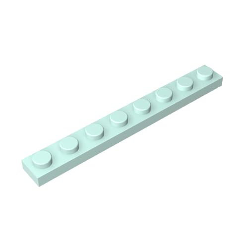 TYCOLE Gobricks GDS-506 Plate 1 x 8 Compatible with 3460 All Major Brick Brands,Building Blocks,Parts and Pieces (323 Light Aqua(045),20PCS) von TYCOLE