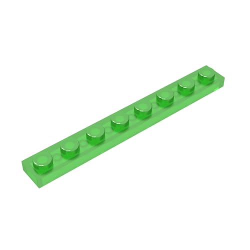 TYCOLE Gobricks GDS-506 Plate 1 x 8 Compatible with 3460 All Major Brick Brands,Building Blocks,Parts and Pieces (48 Trans-Green(140),400PCS) von TYCOLE