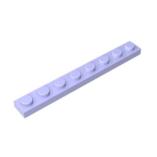 TYCOLE Gobricks GDS-506 Plate 1 x 8 Compatible with 3460 All Major Brick Brands,Building Blocks,Parts and Pieces (Light Grayish Blue(056),20PCS) von TYCOLE