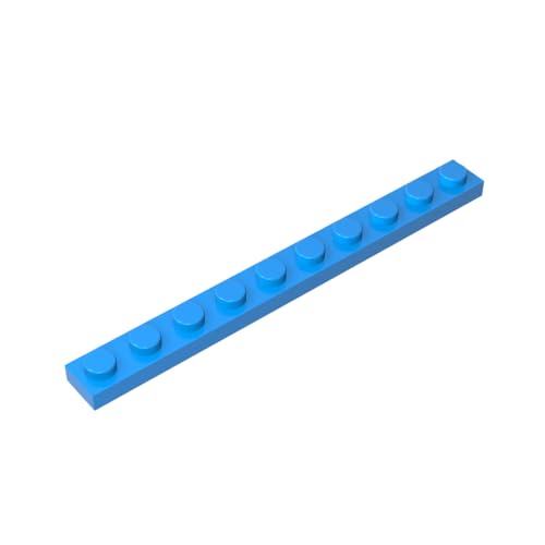TYCOLE Gobricks GDS-507 Plate 1 x 10 Compatible with 4477 All Major Brick Brands,Building Blocks,Parts and Pieces (321 Dark Azure(051),300 PCS) von TYCOLE