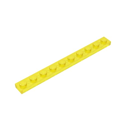 TYCOLE Gobricks GDS-507 Plate 1 x 10 Compatible with 4477 All Major Brick Brands,Building Blocks,Parts and Pieces (44 Trans-Yellow(130),300 PCS) von TYCOLE