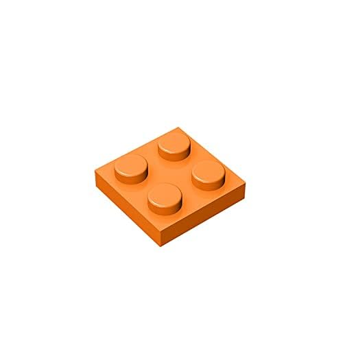 TYCOLE Gobricks GDS-509 Plate 2 x 2 Compatible with 3022 All Major Brick Brands Toys Building Blocks Technical Parts Assembles DIY (106 Orange(021),30 PCS) von TYCOLE