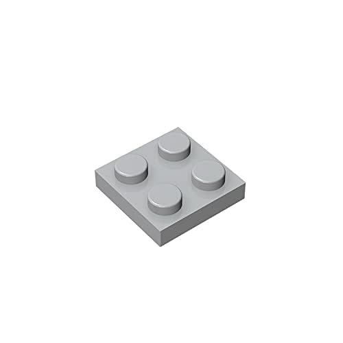 TYCOLE Gobricks GDS-509 Plate 2 x 2 Compatible with 3022 All Major Brick Brands Toys Building Blocks Technical Parts Assembles DIY (194 Light Bluish Gray(071),30 PCS) von TYCOLE