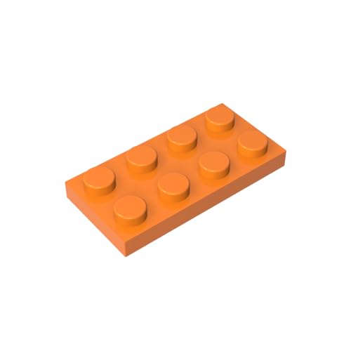TYCOLE Gobricks GDS-511 Plate 2 x 4 Compatible with 3020 Pieces of Children's Toys Building Block Particles Plate DIY (20 PCS,106 Orange(021)) von TYCOLE