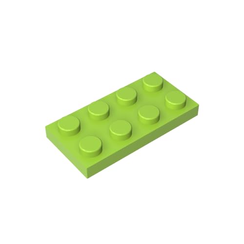 TYCOLE Gobricks GDS-511 Plate 2 x 4 Compatible with 3020 Pieces of Children's Toys Building Block Particles Plate DIY (20 PCS,119 Lime(042)) von TYCOLE